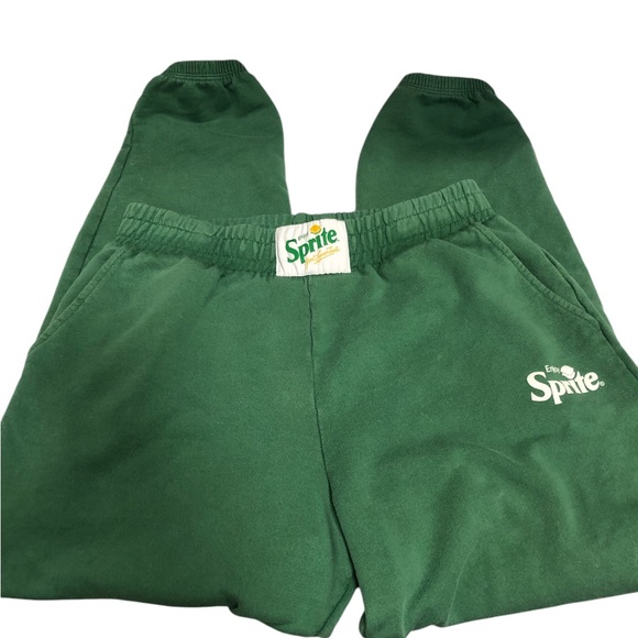 ZARA SPRITE HIGH WAISTED JOGGER PANTS ELASTIC WAISTBAND GREEN SIZE MEDIUM EUC - Picture 4 of 8